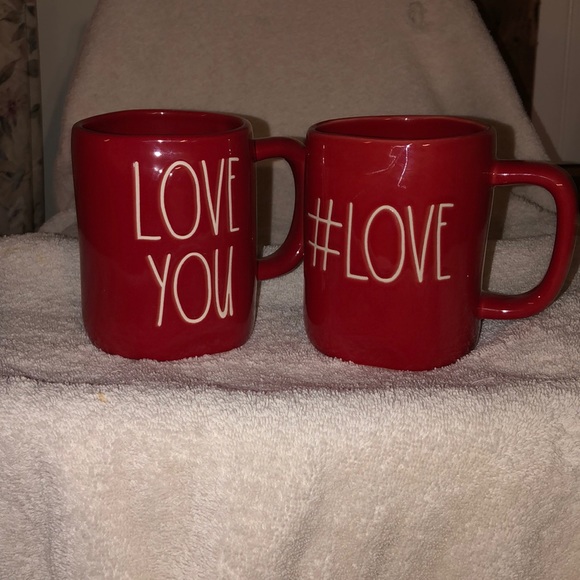 Rae Dunn Other - Rae Dunn mug RED set of two